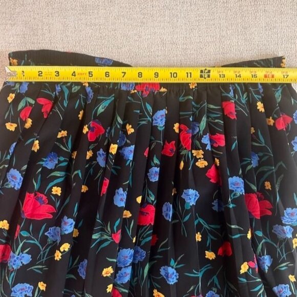 Alfred Dunner Vintage Floral Pleated Full Midi Skirt Plus Size 18W - Picture 7 of 8